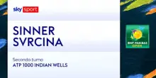 Sinner-Svrcina: highlights Atp Indian Wells