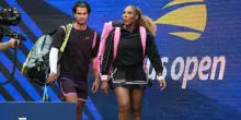 Alcaraz, l'ingresso in campo con Serena Williams agli US Open. VIDEO