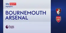 Bournemouth-Arsenal 2-3: gol e highlights