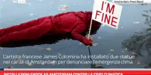 Installazioni shock ad Amsterdam contro la crisi climatica