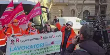 Protesta dei dipendenti di Eurallumina a Roma