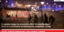 Belgio, studenti protestano a Liegi: scontri e arresti