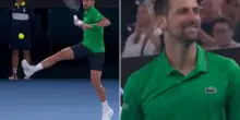 Djokovic 'old style': il dritto in salto &egrave; pazzesco! VIDEO