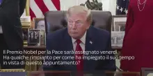 Trump rivendica il Nobel per la Pace
