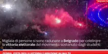 Serbia, festa per la vittoria e irruzione in una tv