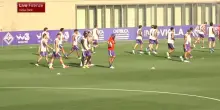 Primo giorno di ritiro per la Fiorentina tra campo e mercato