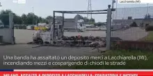 Milano, assalto deposito Lacchiarella: sparatoria e incendi