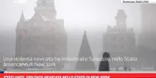 Stati Uniti, violenta nevicata nello stato di New York