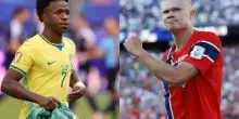 Brasile-Norvegia, le probabili formazioni