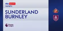 Sunderland-Burnley 3-0: gol e highlights