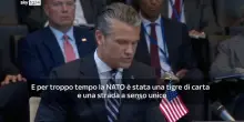 Hegseth: 'La Nato &egrave; una tigre di carta'