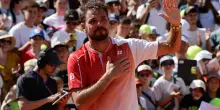 Wawrinka: il tributo del Roland Garros e l'omaggio dei Big Three, Sinner e Alcaraz. FOTO