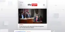 I titoli di Sky Tg24 del 25 febbraio, edizione delle 8