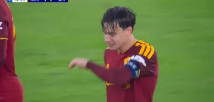 Pisilli, il gol con la fascia da capitano contro lo Slovan