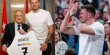 Doncic torna a Madrid e Florentino Perez lo accoglie con una nuova maglia