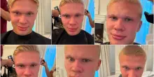 Erling Haaland e il nuovo taglio di capelli corti: addio look vichingo