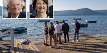 Ricerche sul lago di Vico per Luigi Cavallari. FOTO