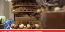Belgio, maestri cioccolatieri creano uova d&rsquo;arte