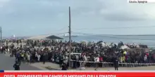 Ceuta, sgomberato un campo di migranti sulla spiaggia