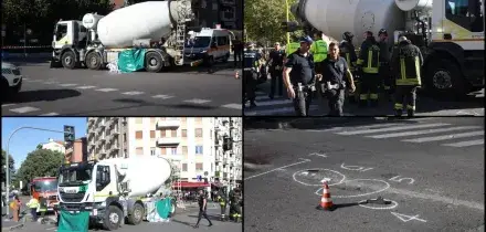 Milano, pedone di 52 anni investito e ucciso da una betoniera. FOTO