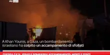 Guerra Gaza, Israele bombarda accampamento: morti e feriti