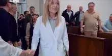 L'arrivo di Meloni a Niscemi