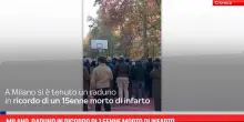 Milano, raduno in ricordo di 15enne morto di infarto