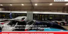 Brasile, nubifragio a San Paolo: auto bloccate in un tunnel