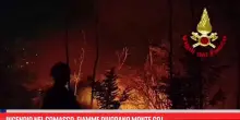 Incendio nel Comasco, fiamme divorano Monte Goj