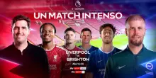 Liverpool-Brighton live su Sky: un match intenso