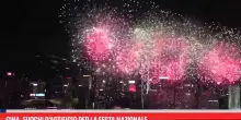 Cina, fuochi d'artificio per la Festa nazionale
