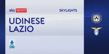 Udinese-Lazio 1-1: gol e highlights