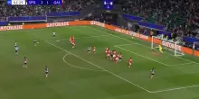 Champions, Sporting-Galatasaray: la punizione di Zalazar