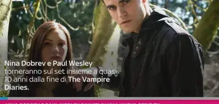 Nina Dobrev e Paul Wesley riuniti in una nuova serie tv