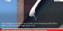 Stati Uniti, tempesta di neve colpisce la North Carolina