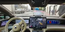Guida autonoma, Denza Z9GT tra le vie del centro di Parigi