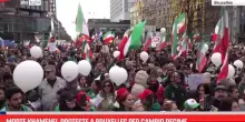 Morte Khamenei, proteste a Bruxelles per cambio regime