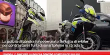 Londra, e-bike per la polizia contro i furti di cellulari