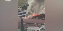 Incendio alla cartiera Fedrigoni a Riva del Garda