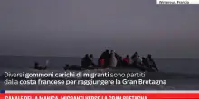 Canale della Manica, migranti verso la Gran Bretagna