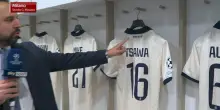 Inter-Brugge, le maglie dei giocatori dagli spogliatoi