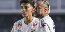 Santos, tra Neymar e Robinho Jr scontro in allenamento