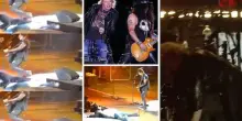 Guns N' Roses, il video esilarante con le cadute di Axl Rose sul palco