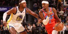 SGA è inarrestabile: 38 punti a Golden State e 13^ vittoria di fila per i Thunder