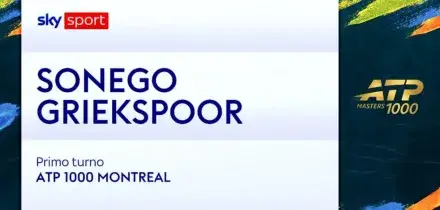 Sonego-Griekspoor: highlights Atp Montreal
