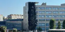 Incendio all&rsquo;Ospedale del Mare di Napoli. FOTO