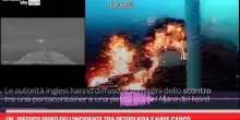 Uk, diffuso video dell'incidente tra petroliera e nave cargo