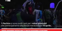 Robot umanoidi testati per la mezza maratona di Pechino