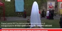 Vaticano, Papa inaugura nuove opere nei Giardini vaticani