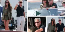 George e Amal Clooney arrivano alla Mostra del Cinema di Venezia. FOTO